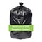 Zoro Recycled Trash Bags: 55 gal Capacity, 41 in x 54 in, 1.5 mil Thick, Black, 100 PK 396GJ3 - alternate 7